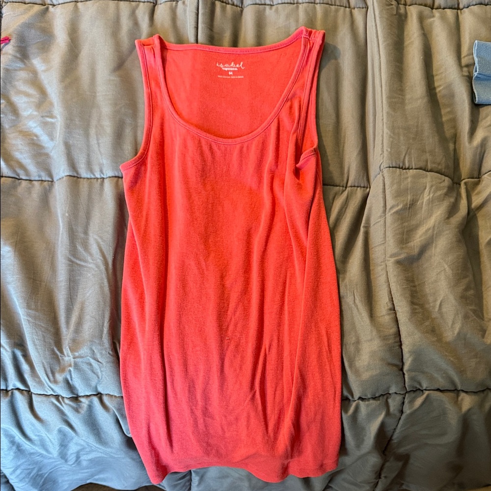 Isabel Maternity by Ingrid & Isabel Bright Pink Tank Top